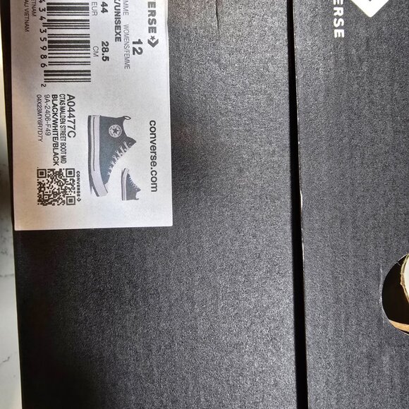 Converse Chuck Taylor All Star Malden Street Boots Mid Black Men's 10 A04477C - Picture 9 of 13